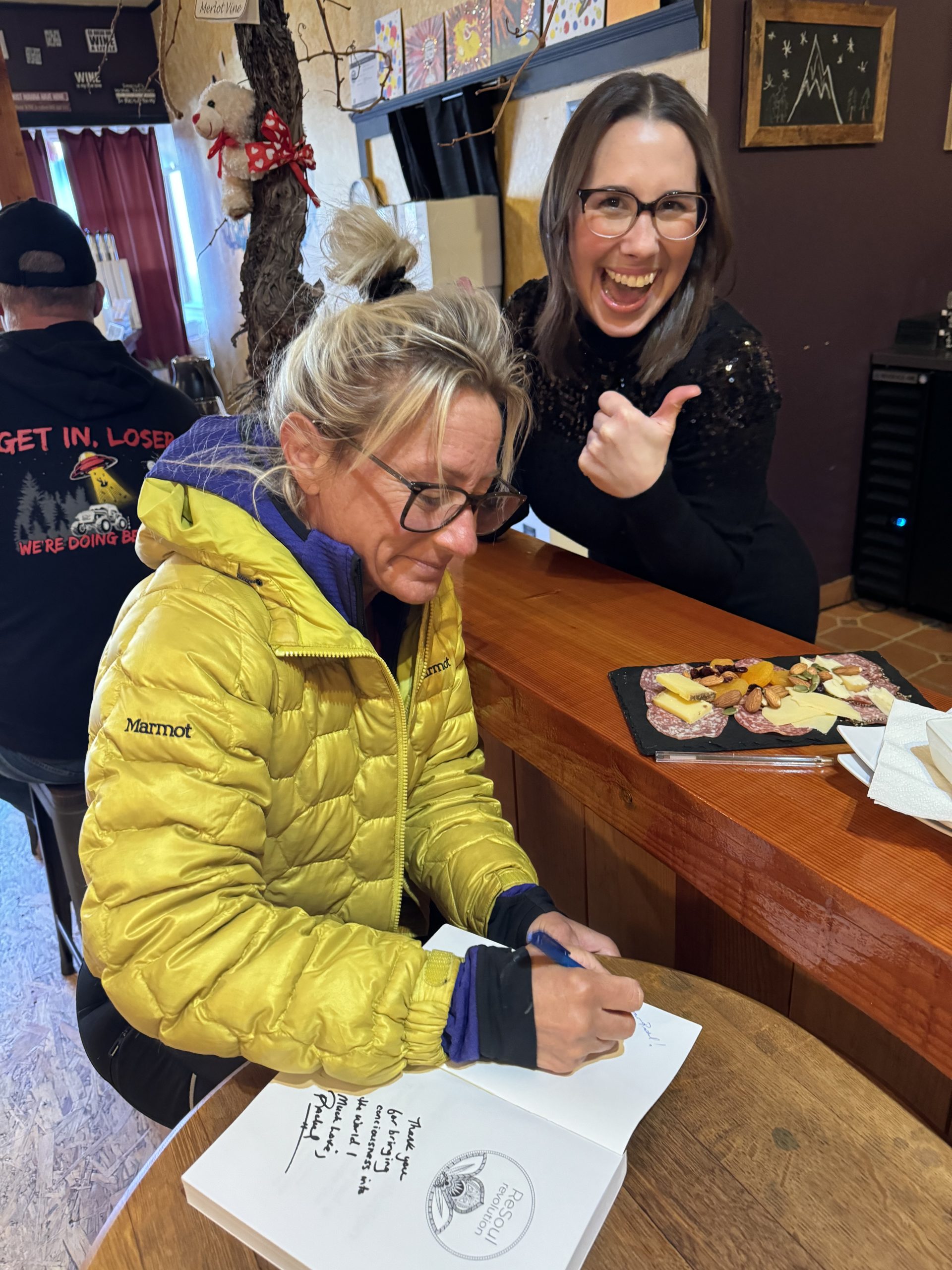 Rachel book signing